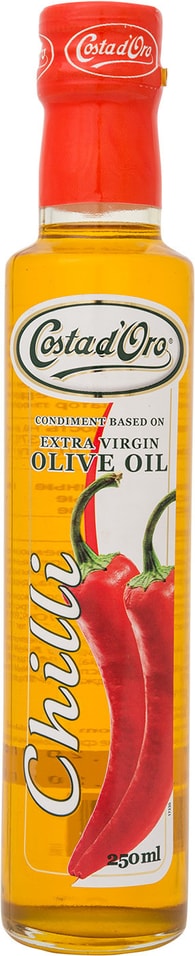 Масло оливковое Costa dOro Extra Virgin Chili Чили нерафинированное 250мл