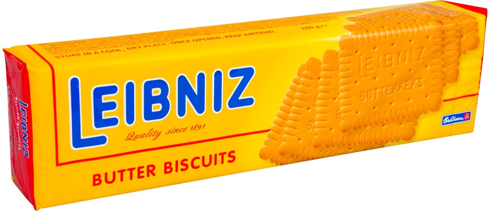 Печенье Leibniz Butter Biscuits 200г от Vprok.ru