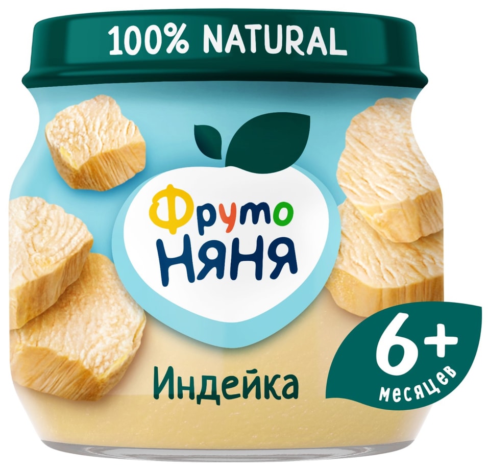Пюре ФрутоНяня Индейка с 6 месяцев 80г. Закажите онлайн!