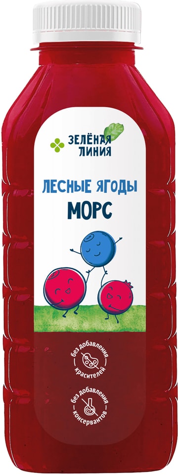 Морс Зеленая Линия Лесные ягоды 500мл. Закажите онлайн!