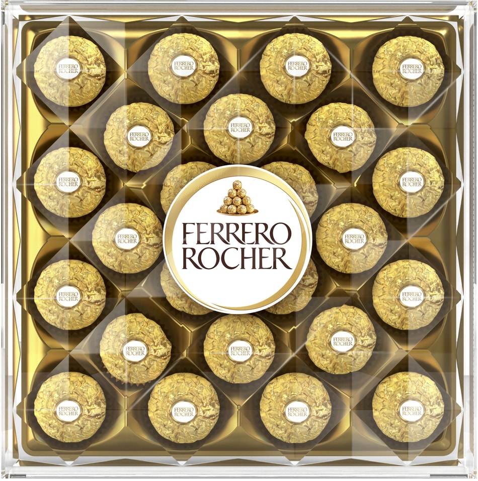 Конфеты Ferrero Rocher хрустящие из молочного шоколада 300г 1444₽