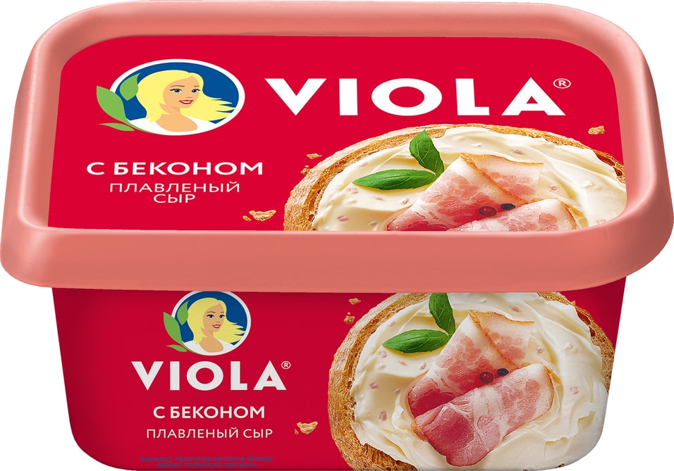 Сыр плавленый Viola с беконом 50% 400г