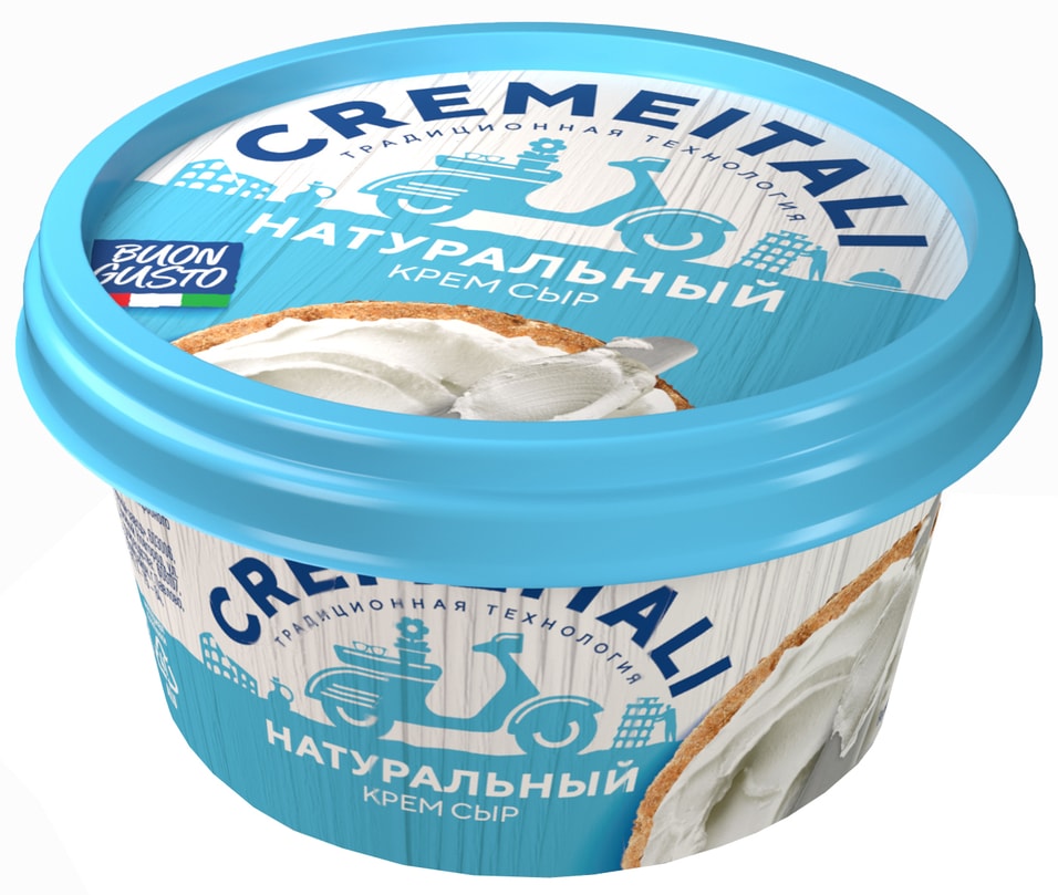 Сыр творожный Cremeitali Крем сыр натуральный 60% 140г