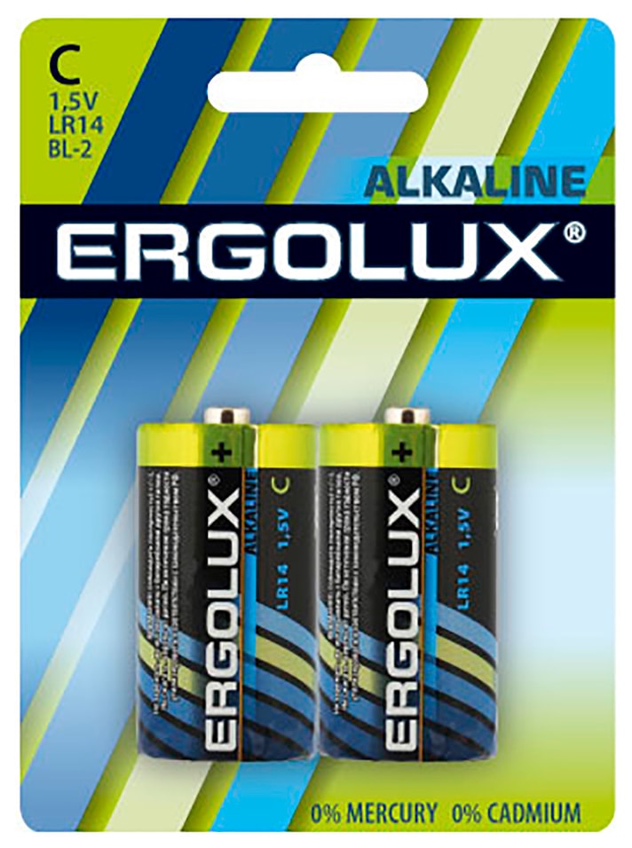 Батарейки Ergolux C 2шт
