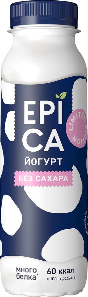 Йогурт питьевой Epica без сахара 2.9% 260г от Vprok.ru