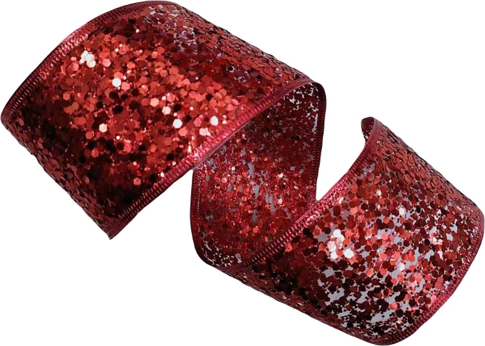 Лента новогодняя Miland Золотистый блеск 6.3см*2.7м