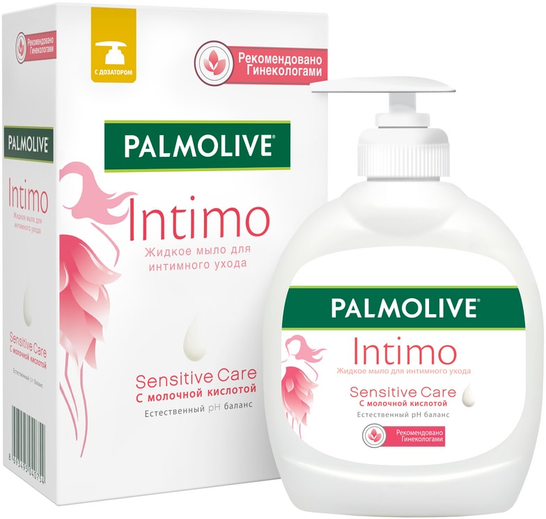 Жидкое мыло для интимного ухода Palmolive Intimo Sensitive Care с молочной кислотой 300мл