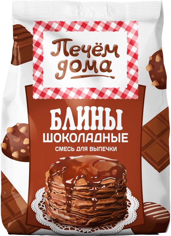 Смесь для выпечки Печем дома Блины шоколадные 300г от Vprok.ru