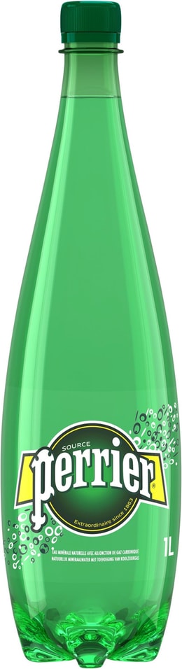 Вода Perrier минеральная столовая питьевая газированная 1л