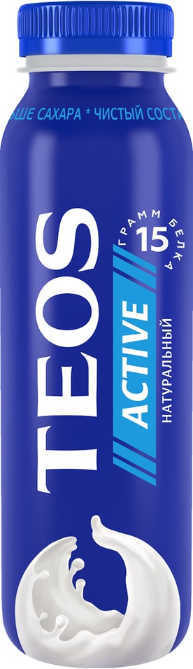Йогурт питьевой Teos Active Натуральный 2% 260г
