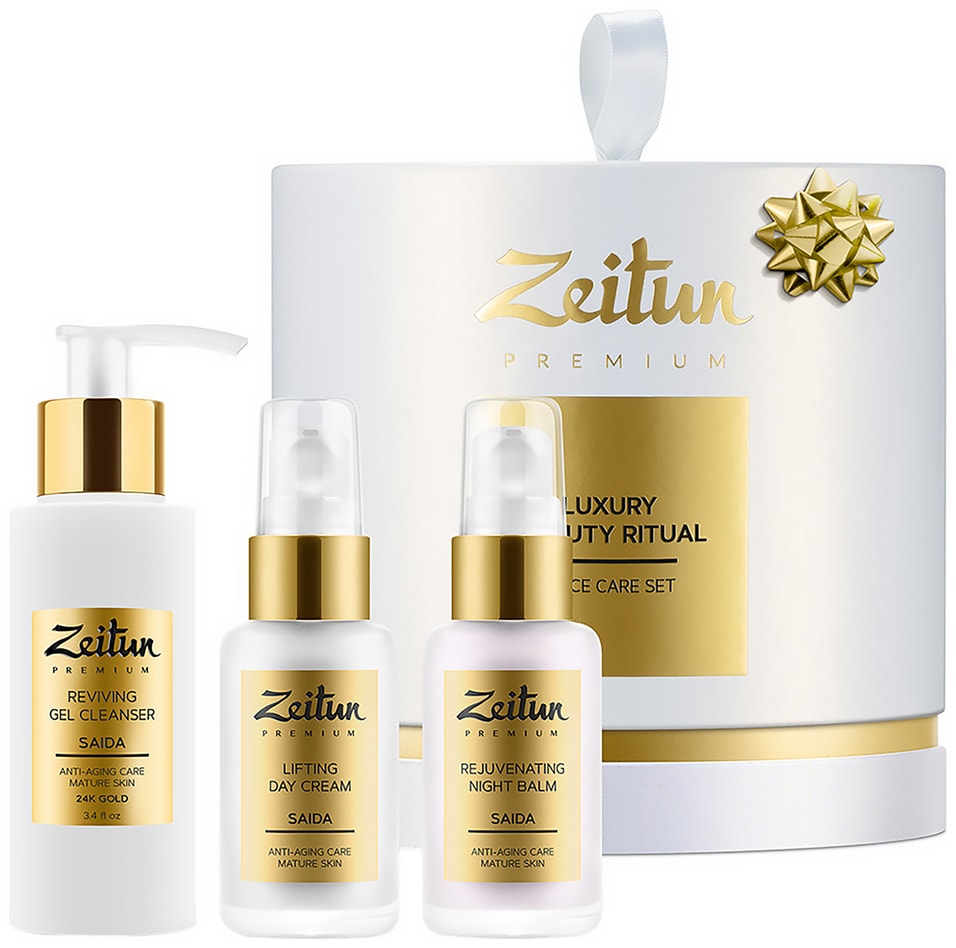 Подарочный набор Zeitun Luxury Beauty Ritual для естественного омоложения кожи Гель для умывания Крем-лифтинг Ночной бал от Vprok.ru