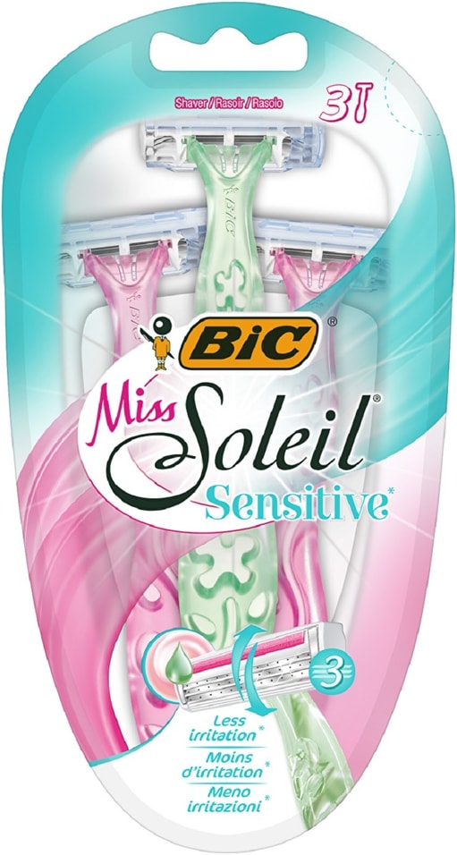 Бритва Bic Miss Soleil Sensitive одноразовая 3шт от Vprok.ru