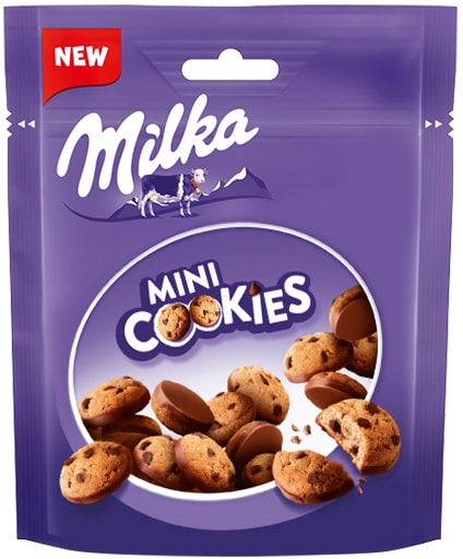 Печенье Milka Mini cookies с кусочками молочного шоколада 100г