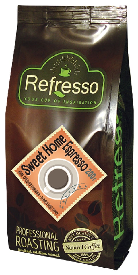 Кофе молотый Refresso Sweet Home Espresso 200г от Vprok.ru