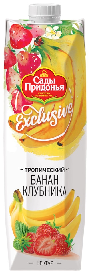 Нектар Сады Придонья Банан-Клубника 970млс доставкой!