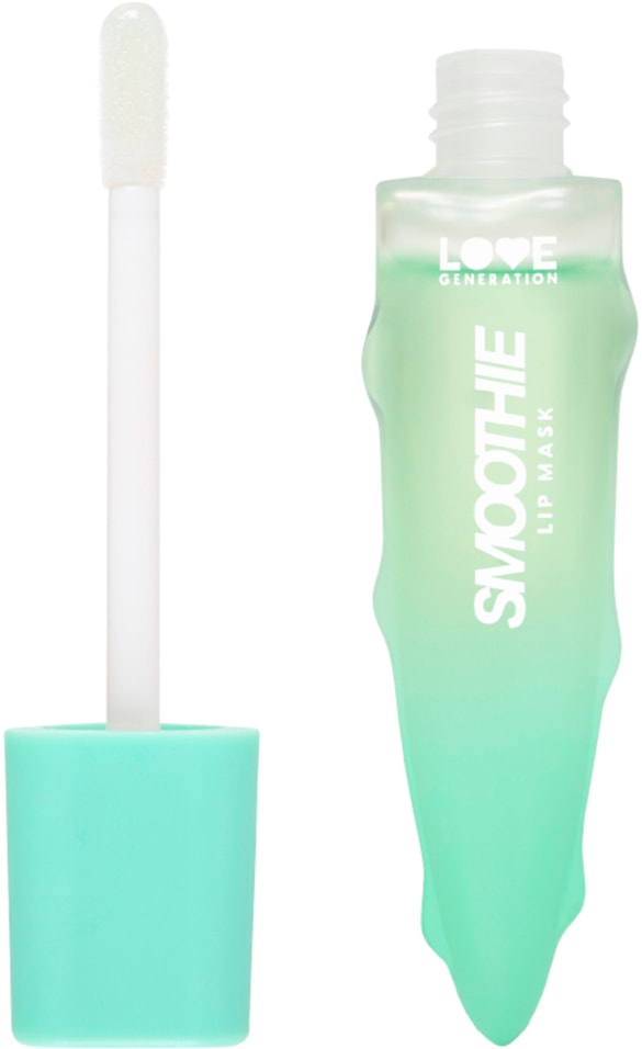Маска для губ Love Generation Smoothies увлажняющая с кокосовым маслом и экстрактом алоэ Прозрачно-зеленый Тон 02 166₽