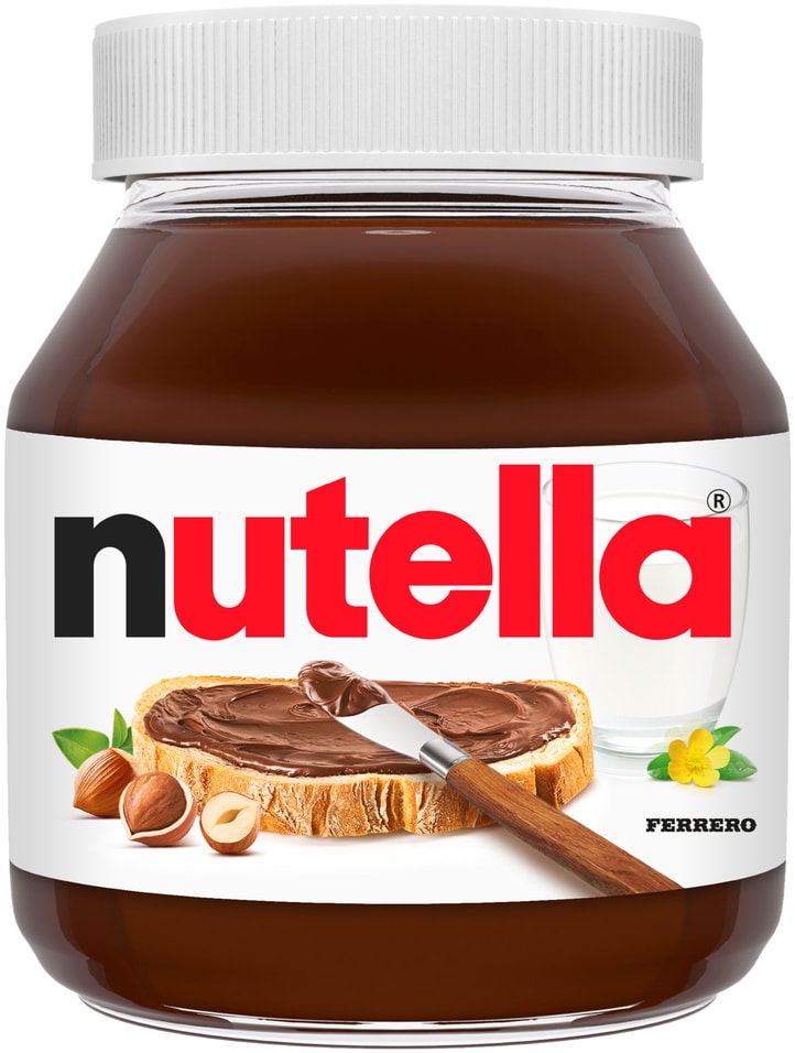 Паста Nutella ореховая с добавлением какао 630г 1082₽