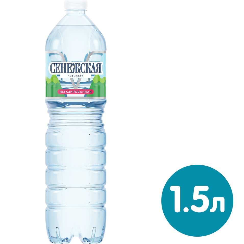 Вода питьевая  Сенежская негазированная 1.5л