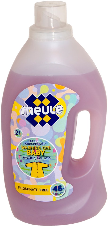 Гель для стирки Meule Washing Gel Baby для детских вещей 2л от Vprok.ru