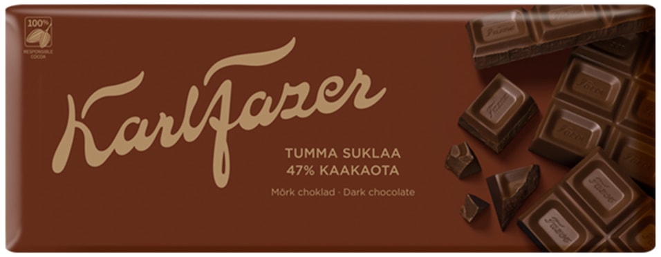 Шоколад Karl Fazer Темный 47% 200г