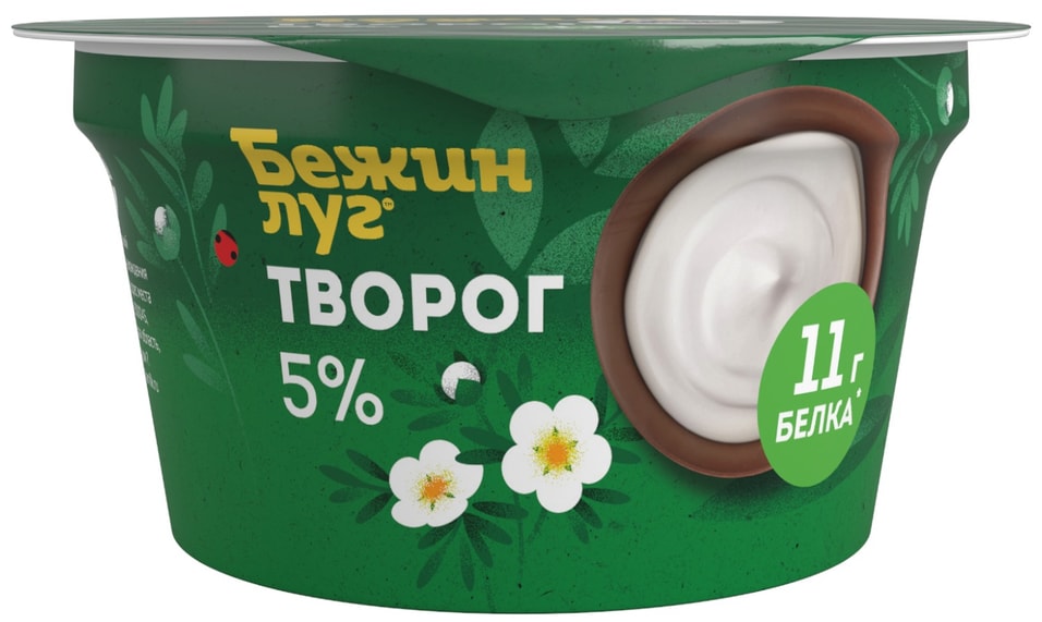 Творог Бежин Луг 5% 130г - Vprok.ru Перекрёсток