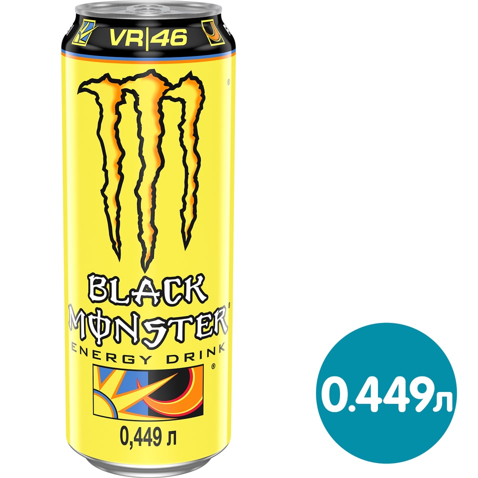 Напиток энергетический Black Monster The Doctor 449мл от Vprok.ru