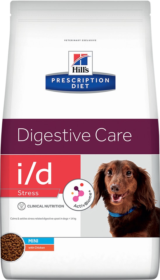 Сухой корм для собак Hill's PD i/d Stress Mini для мелких пород при расстройствах пищеварения вызванных стрессом с куриц