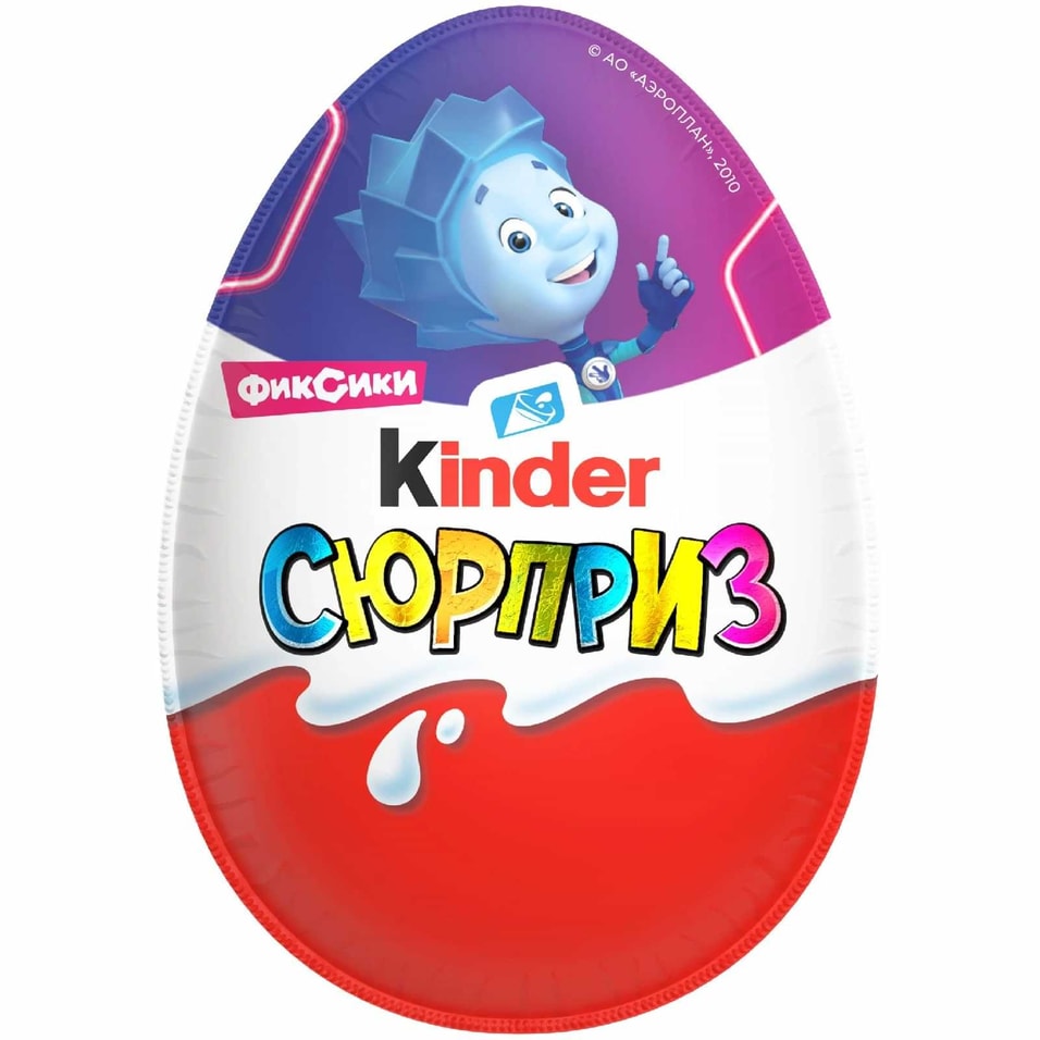 Яйцо Kinder Сюрприз из молочного шоколада с игрушкой 20г в ассортименте 172₽