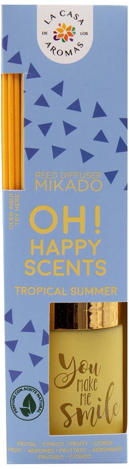 Ароматизатор воздуха La Casa de los Aromas Тропическое лето жидкий с палочками 100мл