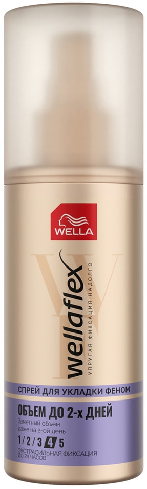 Отзывы о Спрее WellaFlex для укладки феном Объем до 2-х дней экстрасильной фиксации 150мл
