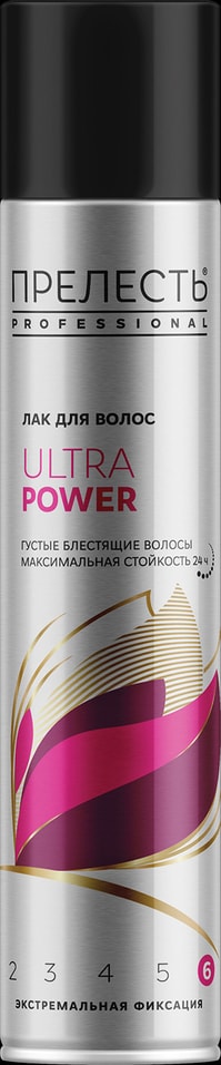 Лак для волос Прелесть Ultra Power Экстремальная фиксация 300мл от Vprok.ru