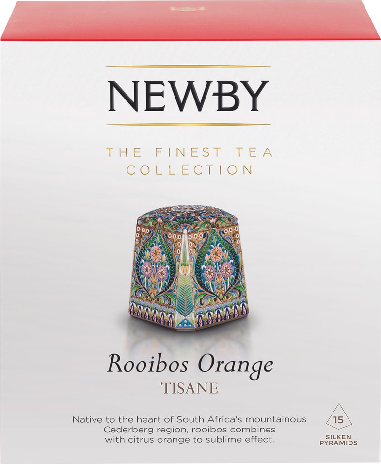 Напиток чайный Newby Roiboos Orange 15*2.5г от Vprok.ru