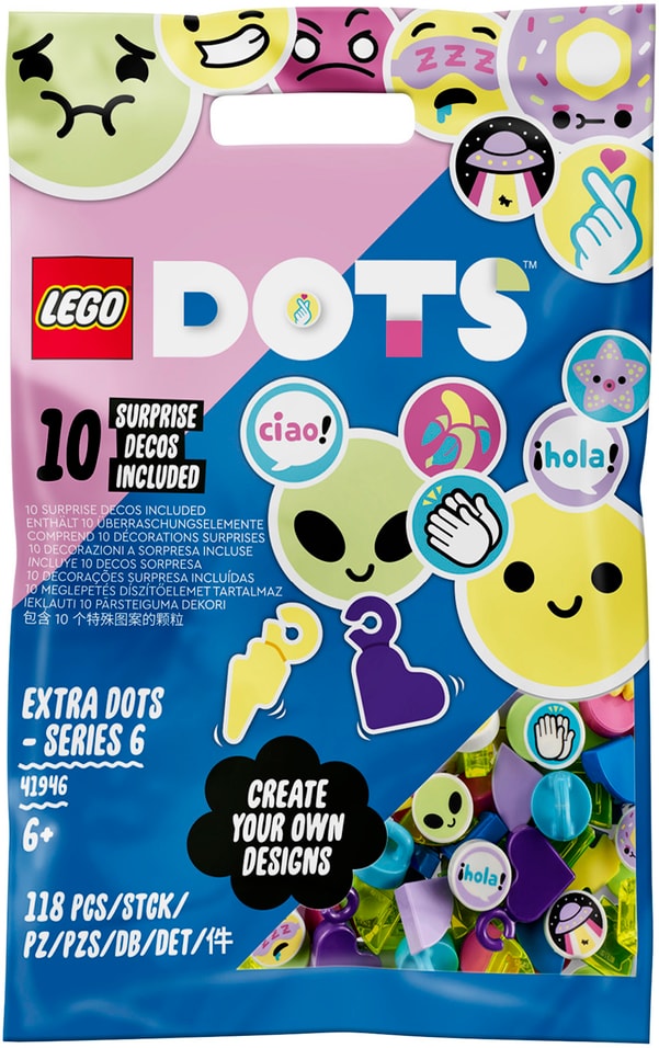 Набор для творчества LEGO DOTS 41946 Тайлы серия 6