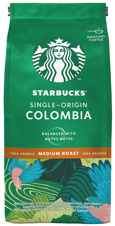 Кофе молотый Starbucks Single Origin Colombia 200г от Vprok.ru