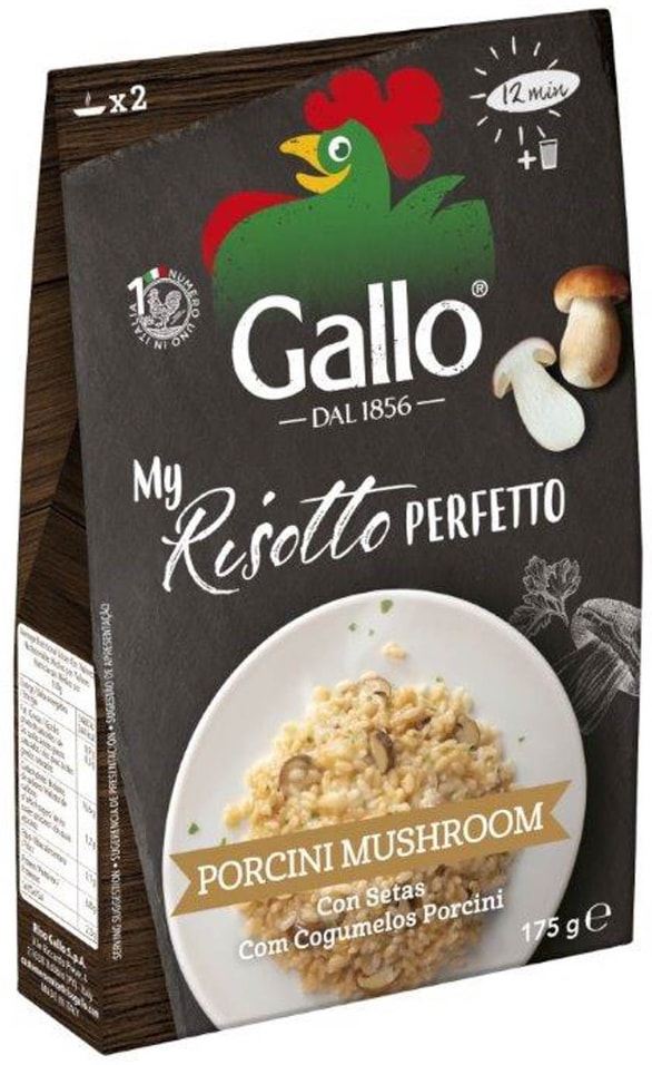 Рис Riso Gallo Ризотто с белыми грибами 175г от Vprok.ru