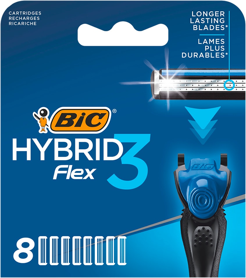 Отзывы о Кассеты для бритья Bic Flex 3 Hybrid 8шт