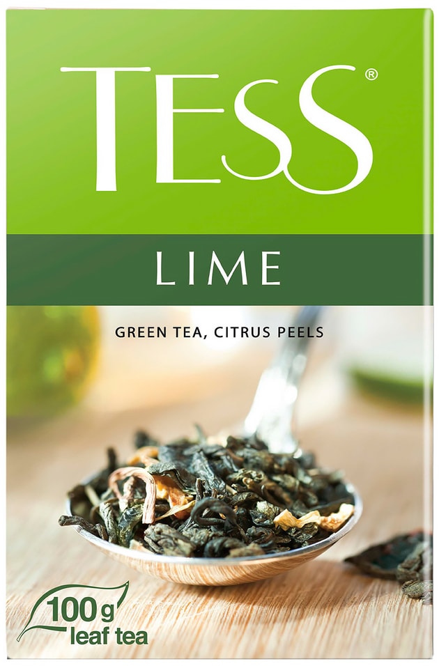 Чай зеленый Tess Lime 100г 168₽