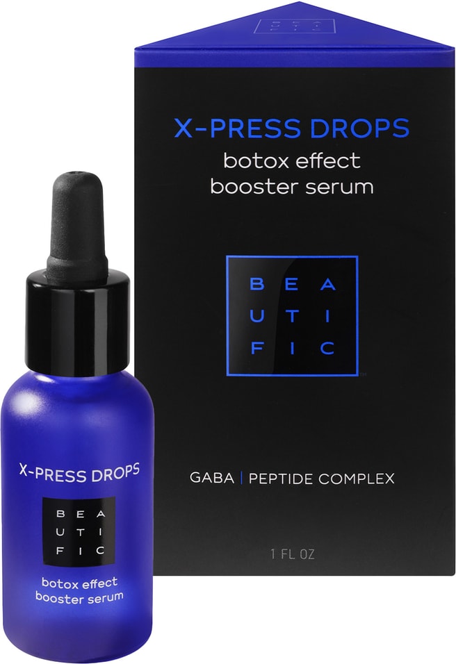 Сыворотка-бустер для лица Beautific X-press Drops с эффектом ботокса с матрикинами и Gaba 30мл