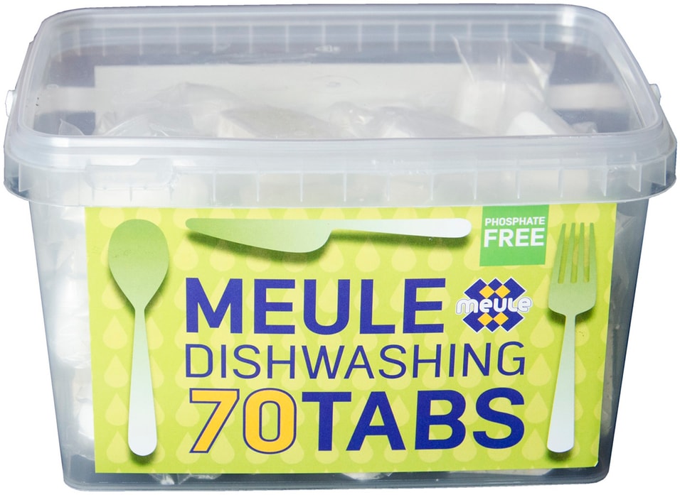 Средство чистящее Meule Phosphate free для посудомоечных машин 70шт от Vprok.ru
