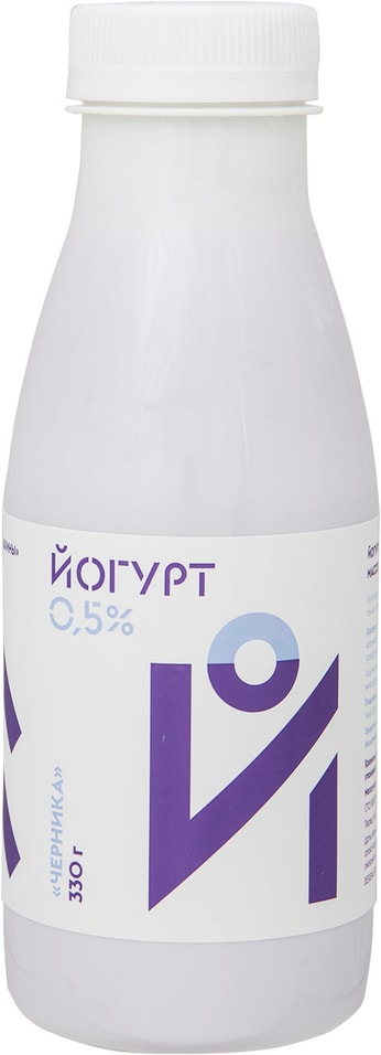 Йогурт питьевой Братья Чебурашкины Черника 0.5% 330мл