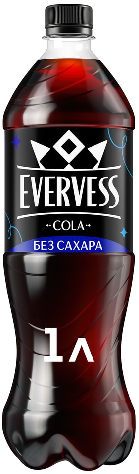 Напиток Evervess Кола без сахара 1л Доставим до двери 250₽