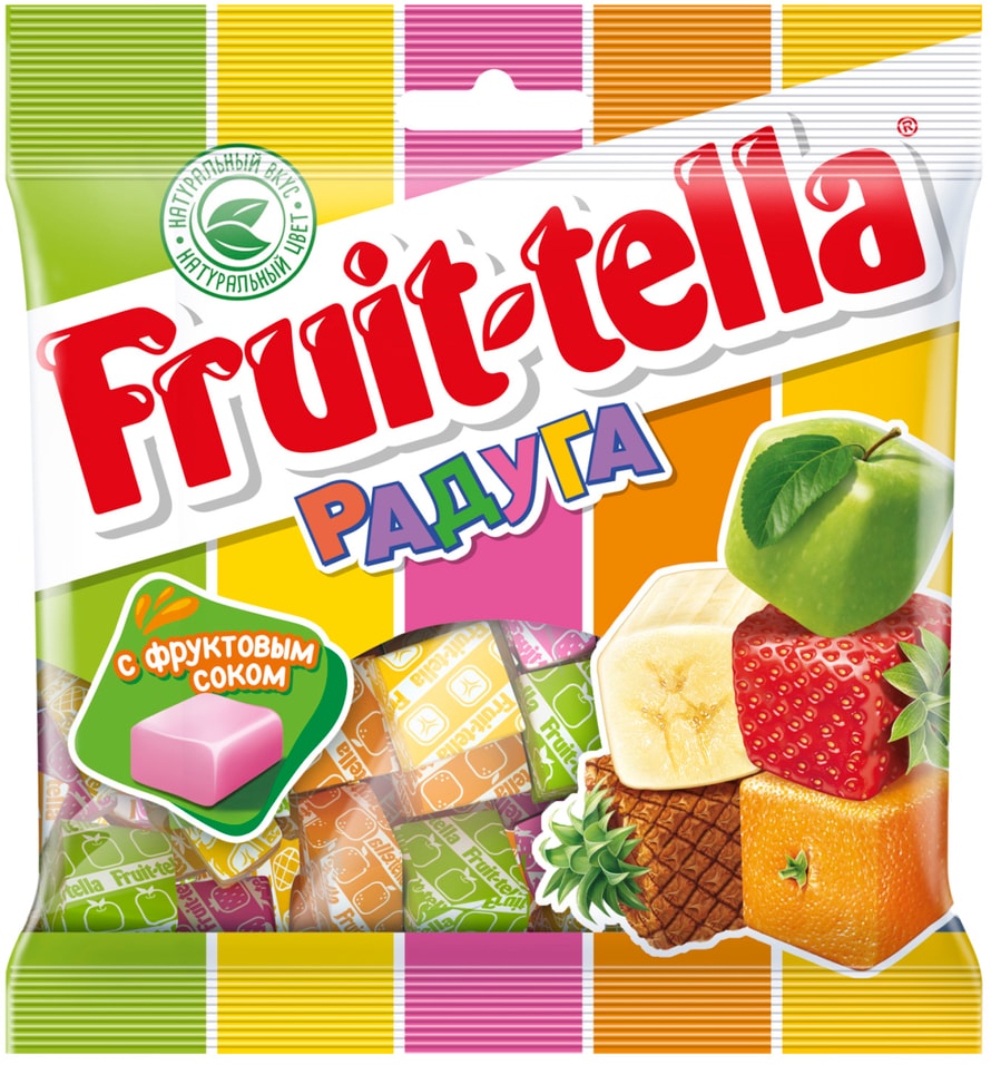 Жевательные конфеты Fruittella Радуга 70г