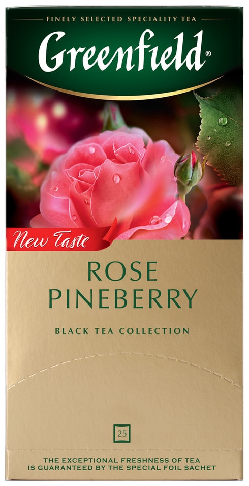 Чай черный Greenfield Rose Pinberry 25*1.5г