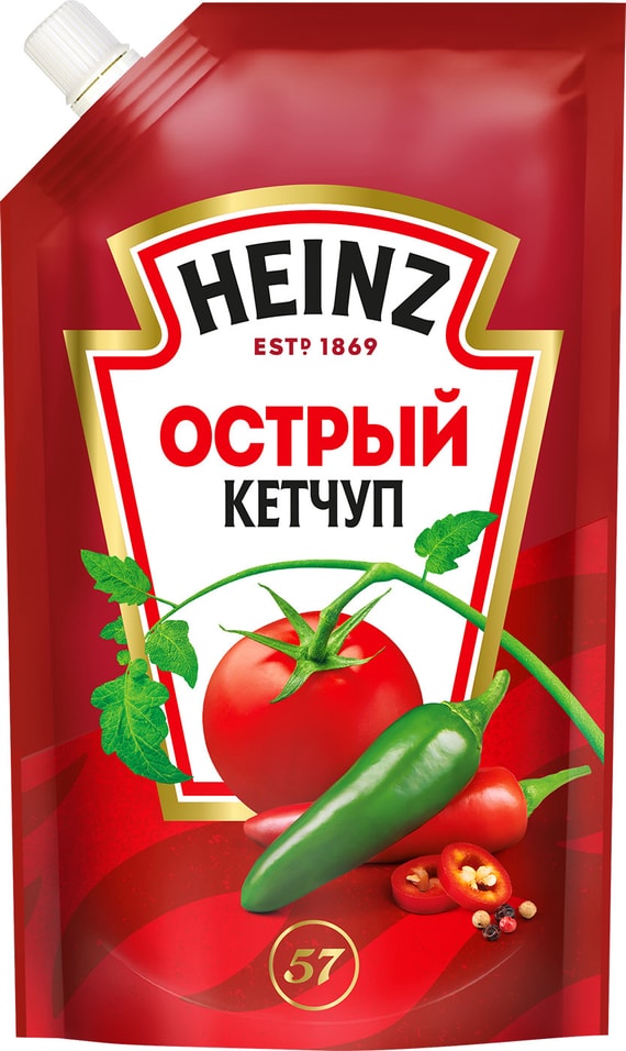 Кетчуп Heinz Острый 320г от Vprok.ru