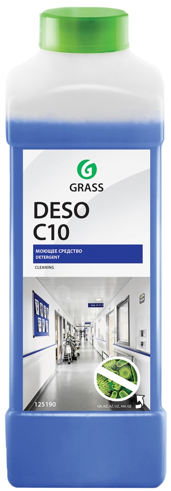 Средство моющее Grass Deso C10 для чистки и дезинфекции 1л 348₽