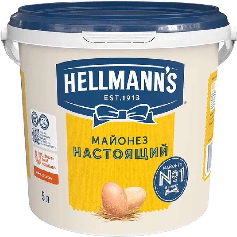 Майонез Hellmanns Настоящий 78% 4.7кг