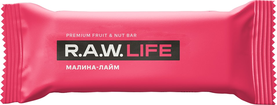 Батончик RAW LIFE Малина-Лайм 47г 180₽