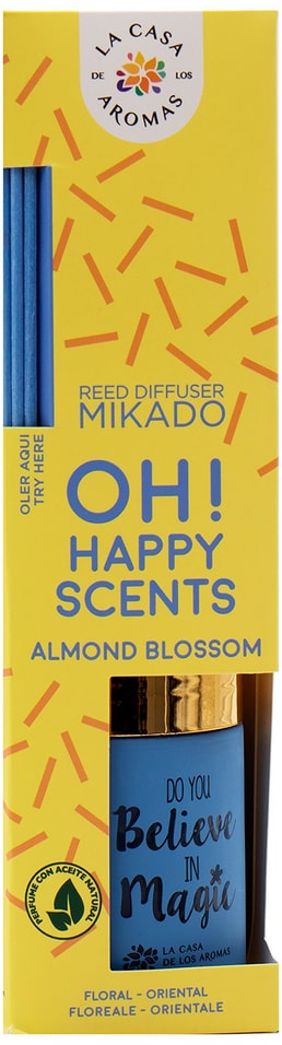 Ароматизатор воздуха La Casa de los Aromas Цветок миндаля жидкий с палочками 100мл