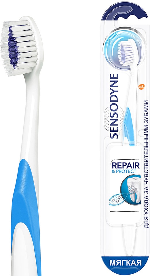 Зубная щетка Sensodyne Восстановление и защита для чувствительных зубов мягкая в ассортименте