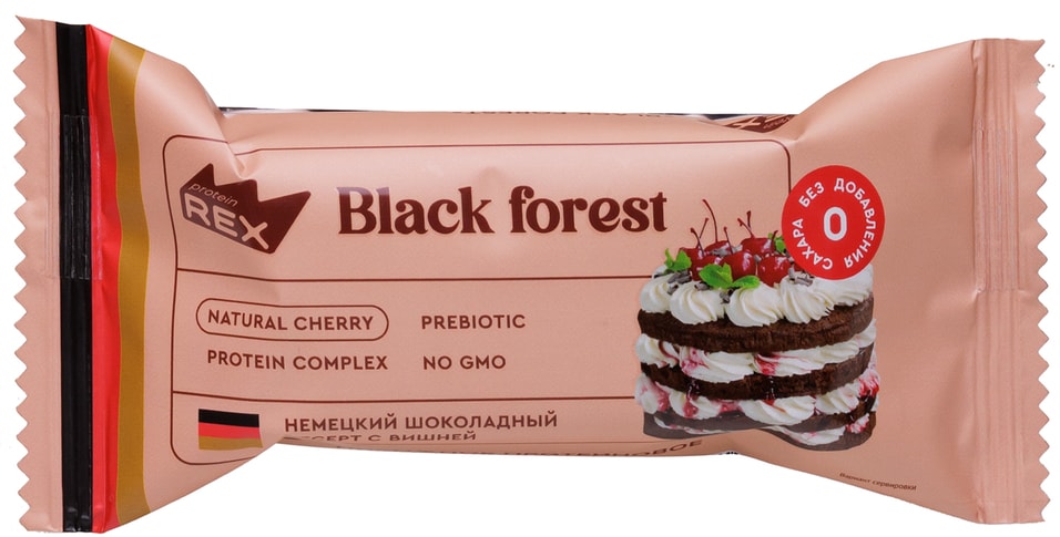Пирожное ProteinRex протеиновое Черный лес 40г
